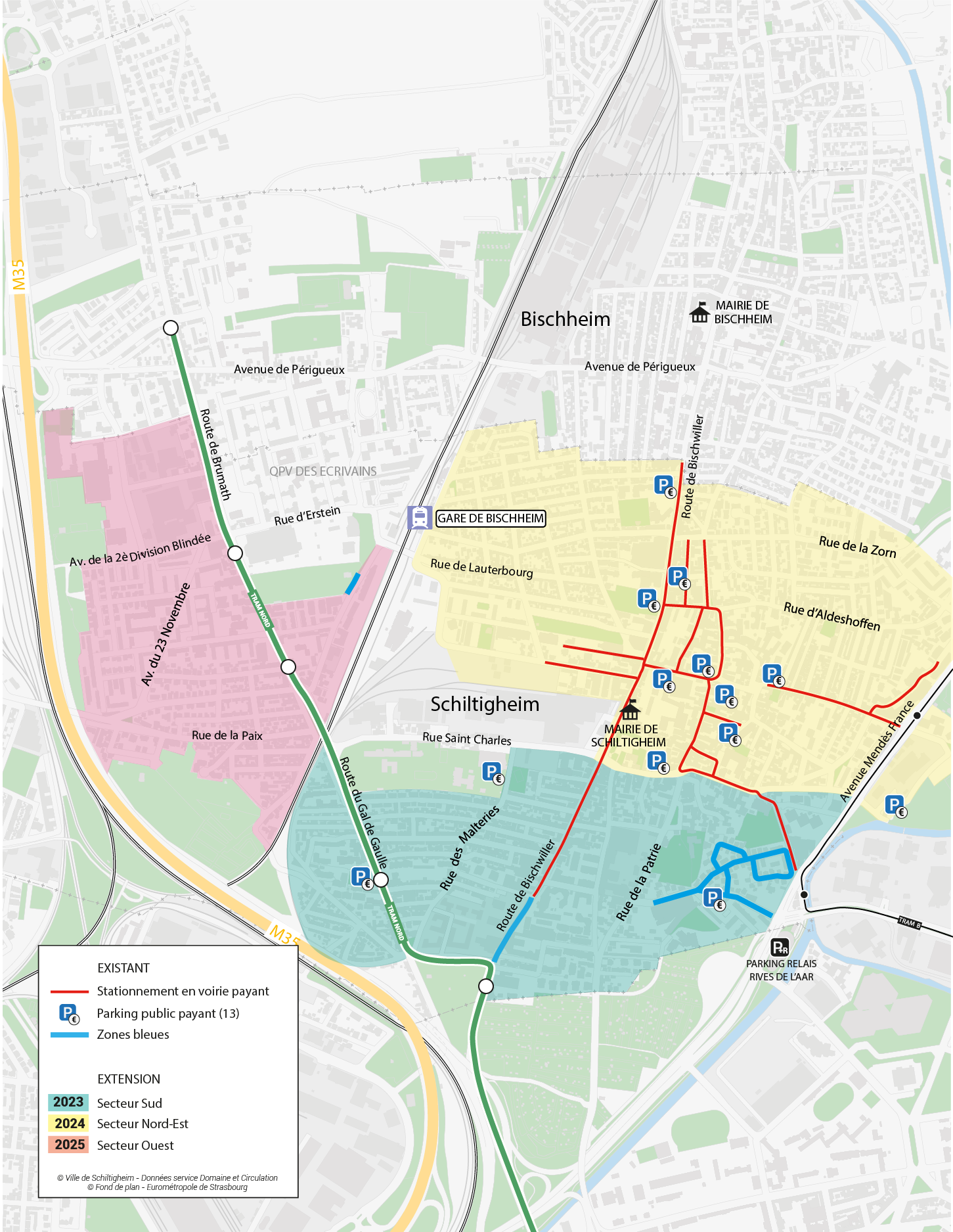 Stationnement : zone bleue au Centre Bourg - Ville de Vif