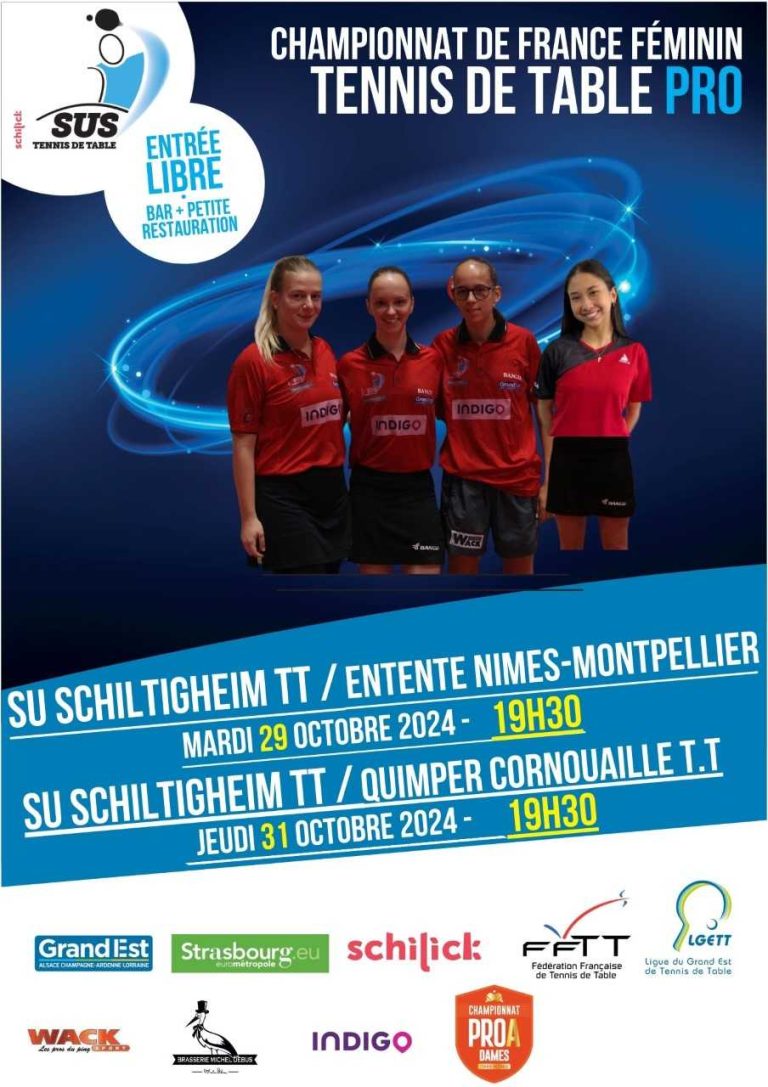 Championnat de France de Tennis de Table pro Ville de Schiltigheim